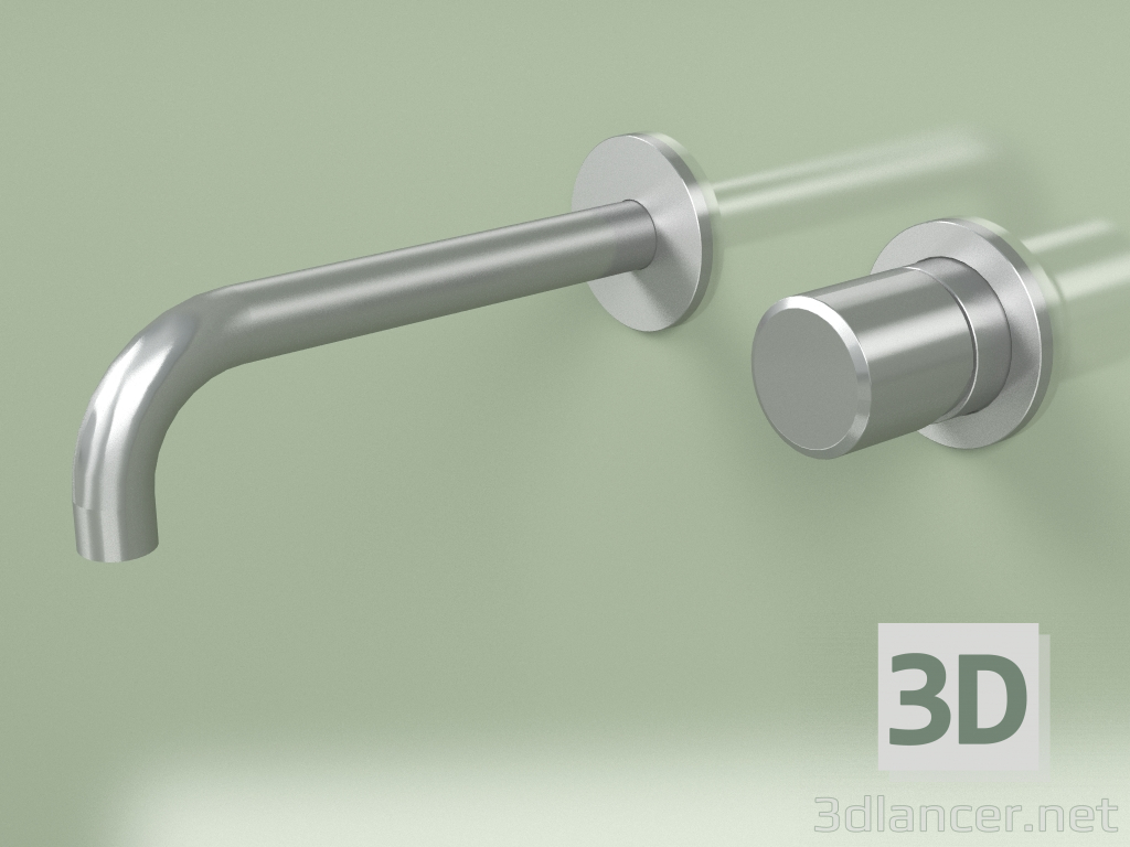 3d model Mezclador de pared con caño L 190mm (16 13 T, AS) - vista previa