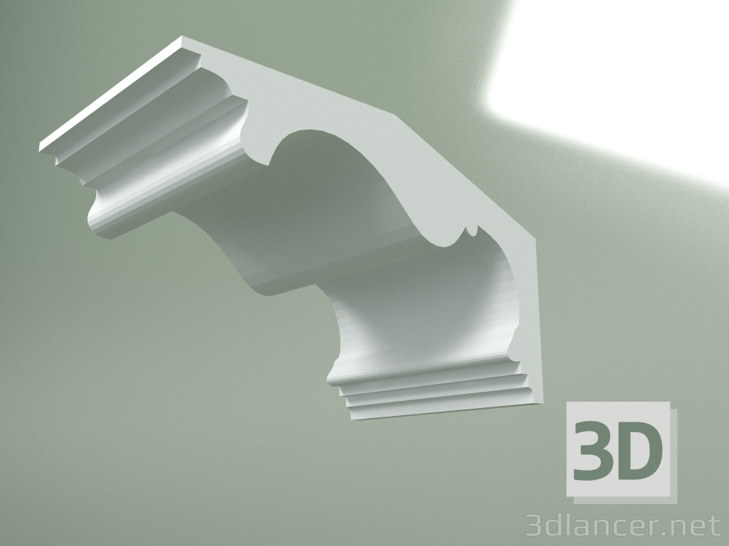 Modelo 3d Cornija de gesso (plinto de teto) KT173 - preview