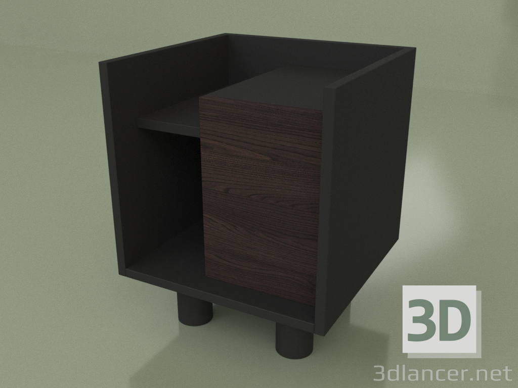 modello 3D Comodino con ripiano (30253) - anteprima