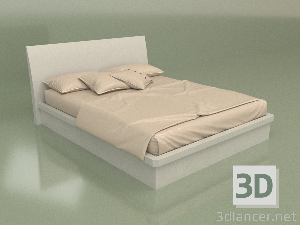 Modelo 3d Cama de casal Mn 2016-1 (Ash) - preview