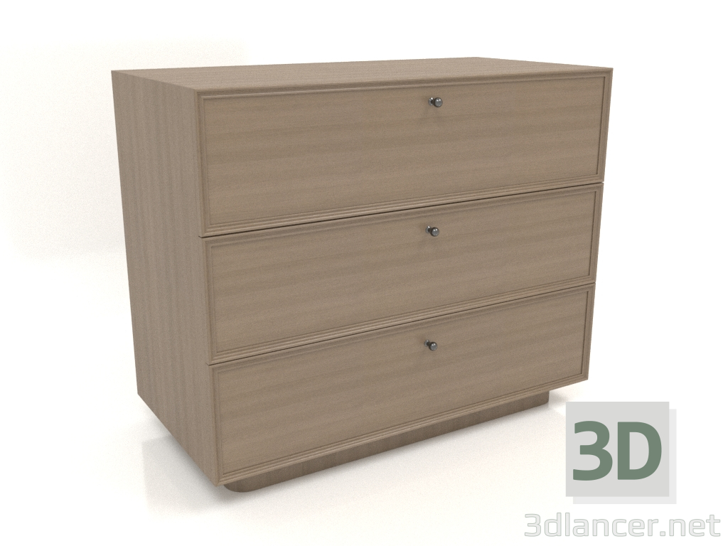 modello 3D Cassettiera TM 15 (1001х505х834, grigio legno) - anteprima