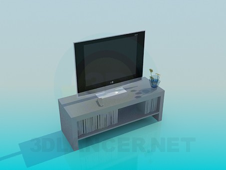 3D modeli TV standı - önizleme