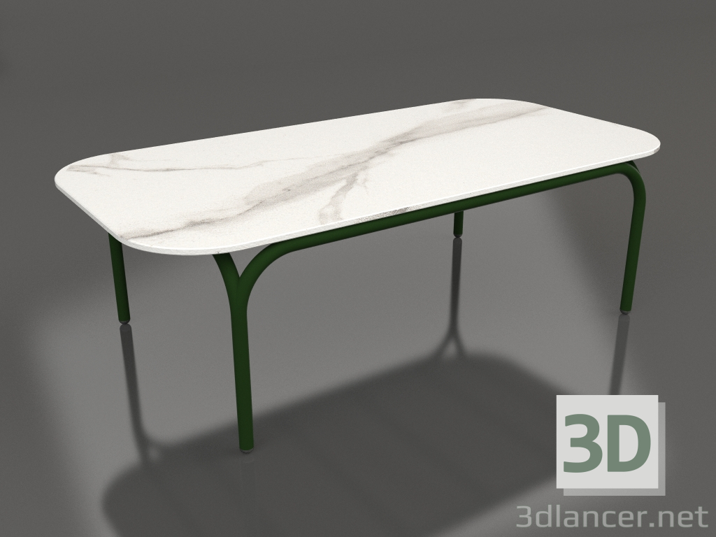 3d модель Стіл кавовий (Bottle green, DEKTON Aura) – превью