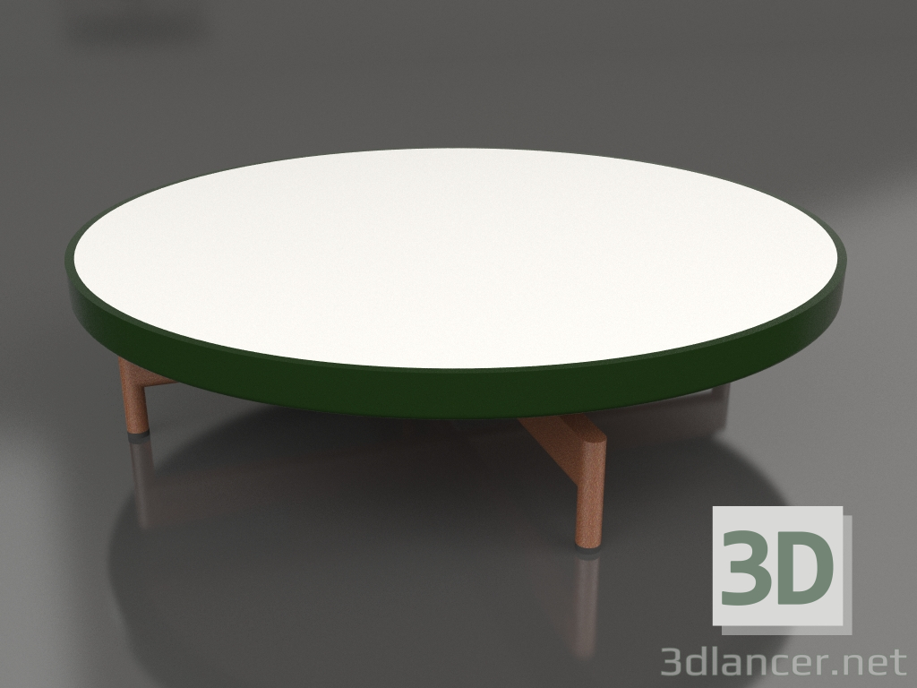 3D Modell Runder Couchtisch Ø90x22 (Flaschengrün, DEKTON Zenith) - Vorschau