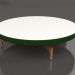 3d model Round coffee table Ø90x22 (Bottle green, DEKTON Zenith) - preview