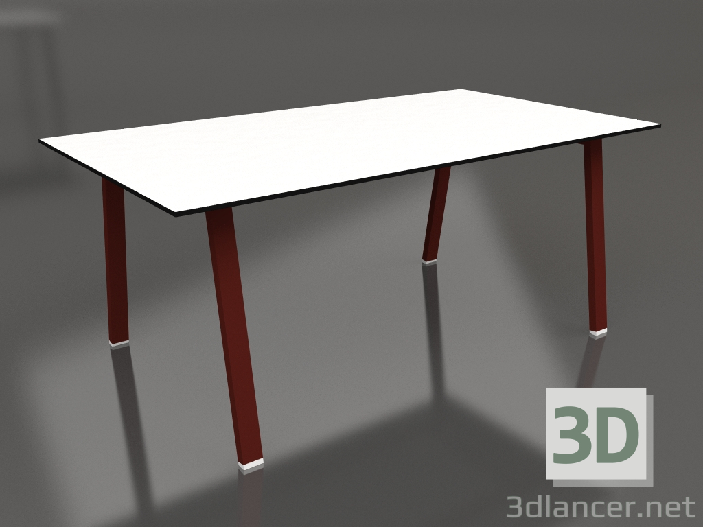 3d model Dining table 180 (Wine red, Phenolic) - preview