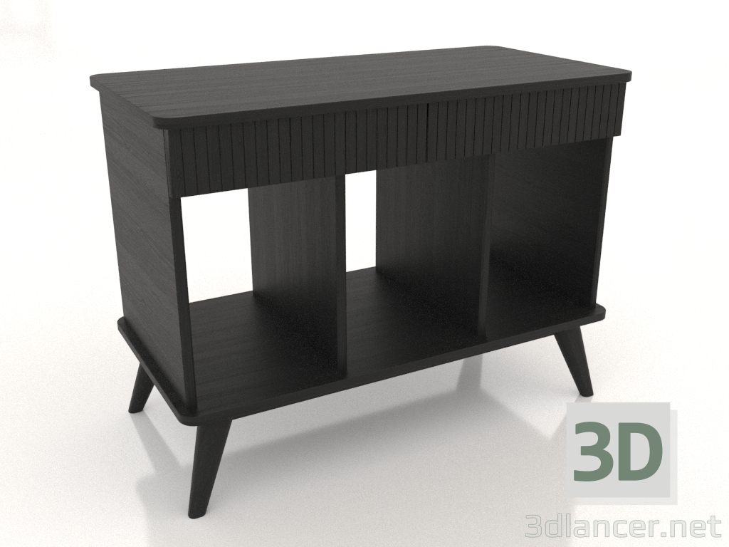 3d model Gabinete universal para tocadiscos de vinilo MINI 900 mm (negro RAL 9005) - vista previa