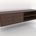 modello 3D Mobile TV 1 1500x400 mm (noce scuro) - anteprima