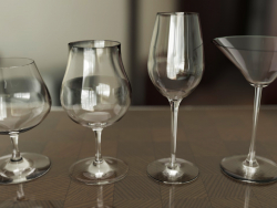 Un ensemble de verres à vin 4pcs