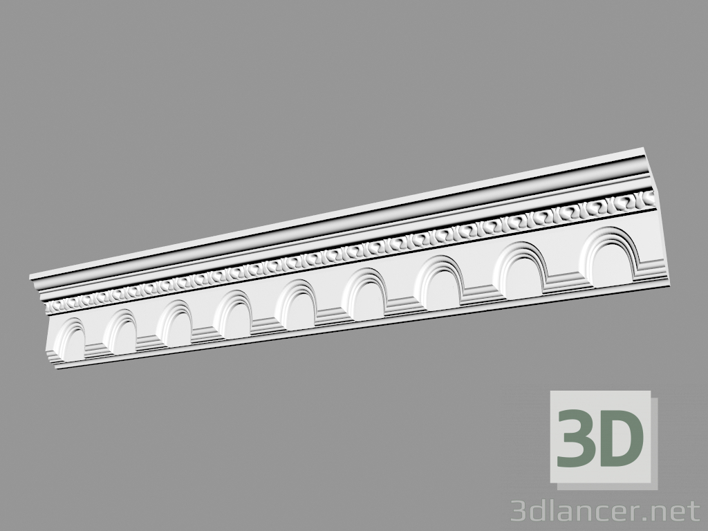 3d model Molded cornice (CF6) - preview