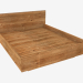 Modelo 3d Cama de casal (SE.1100,3 176x90x207cm) - preview