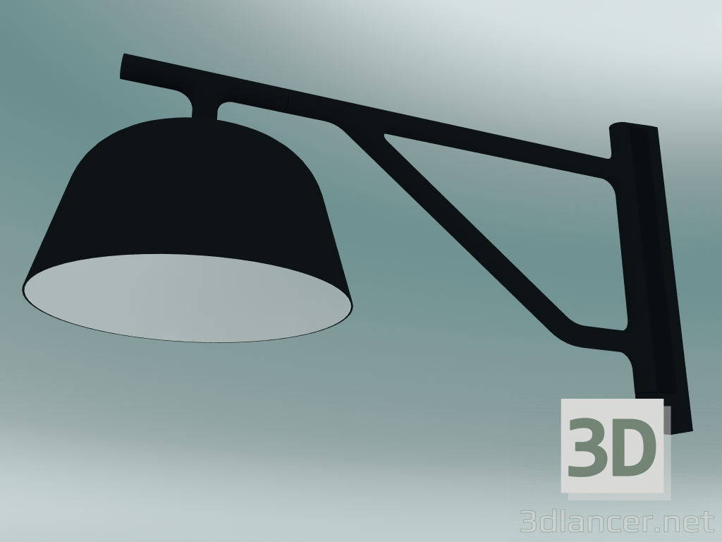 Modelo 3d Ambit Sconce (Preto) - preview