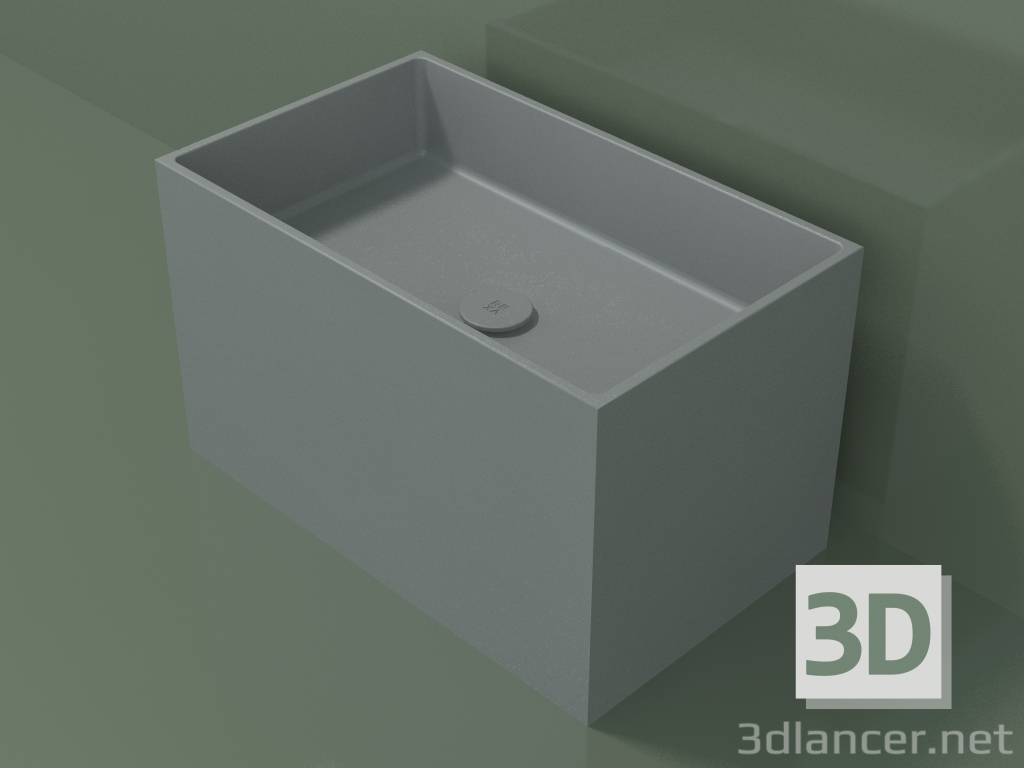 modello 3D Lavabo da appoggio (01UN32101, Silver Grey C35, L 60, P 36, H 36 cm) - anteprima