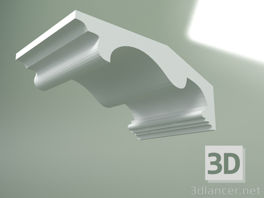 Modelo 3d Cornija de gesso (plinto de teto) KT174 - preview