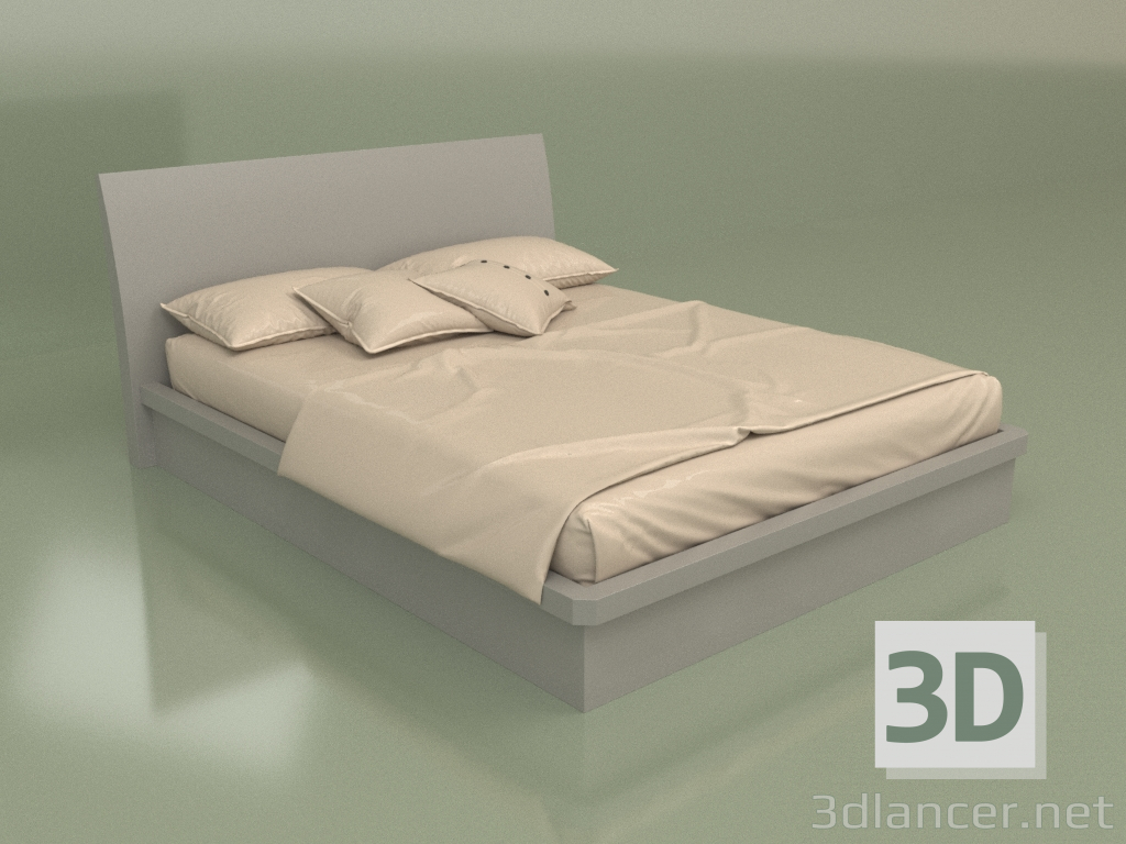 3D Modell Doppelbett Mn 2016-1 (grau) - Vorschau