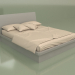 Modelo 3d Cama de casal Mn 2016-1 (cinza) - preview