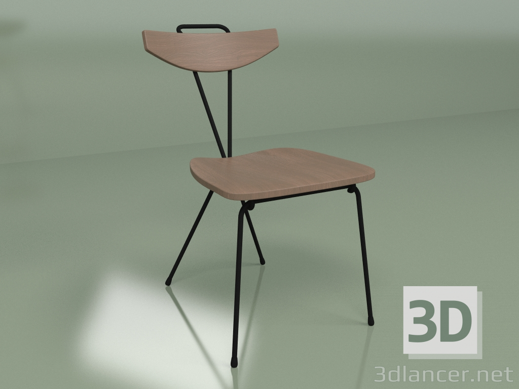 modello 3D Sedia Eero (noce) - anteprima