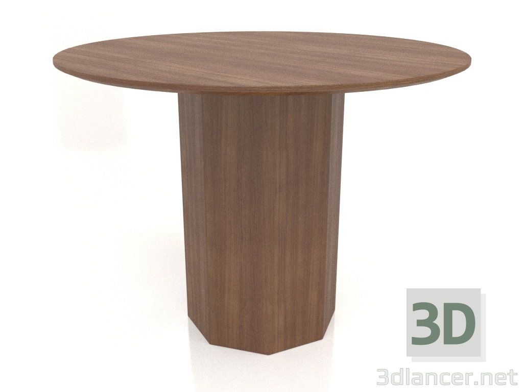 3d model Dining table DT 11 (D=1000х750, wood brown light) - preview