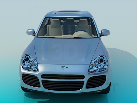 modello 3D Porsche Cayenne - anteprima