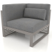 3d model Modular sofa, section 6 left, high back (Quartz gray) - preview