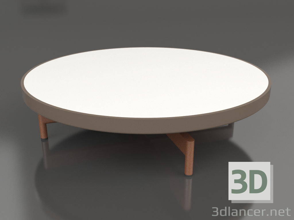 3D Modell Runder Couchtisch Ø90x22 (Bronze, DEKTON Zenith) - Vorschau