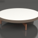 Modelo 3d Mesa de centro redonda Ø90x22 (Bronze, DEKTON Zenith) - preview