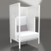 modello 3D Chaise longue cocoon (Bianco) - anteprima