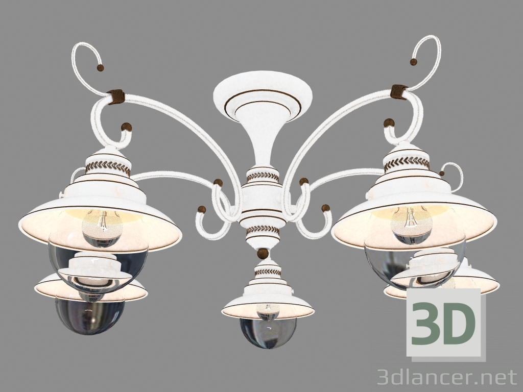 3d model Ceiling lighting fitting Sandrina (3248 5C) - preview