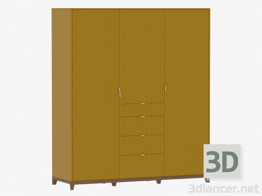 3d model Wardrobe CASE № 2 - 1800 (IDC020001103) - preview