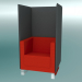 3d model Sillón con tabiques, sobre consolas (VL1 VW) - vista previa