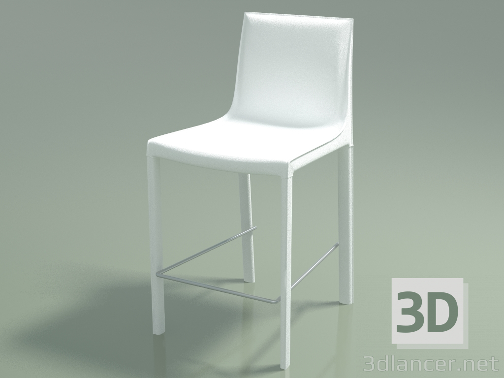 3d model Silla media barra Ashton (110134, blanco) - vista previa