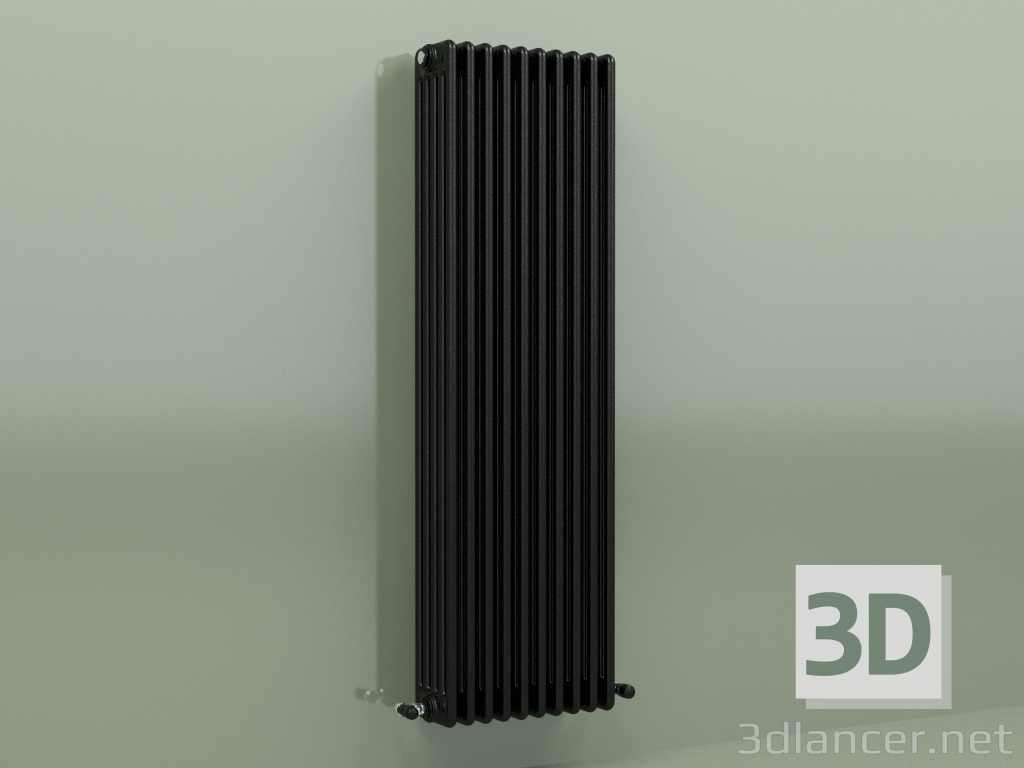 Modelo 3d Radiador TESI 5 (H 1500 10EL, Preto - RAL 9005) - preview