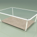 3d model Coffee table 002 (Ribbed Glass, Metal Milk, Farsena Stone) - preview