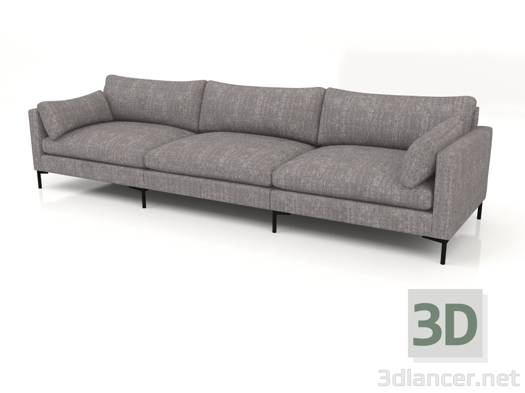 3d model 4.5-seater sofa Summer (Anthracite) - preview