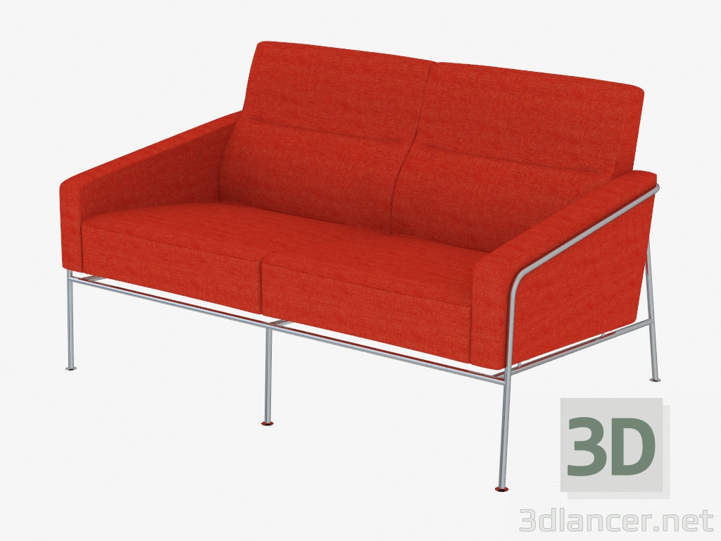 modèle 3D Divan-lit double - preview