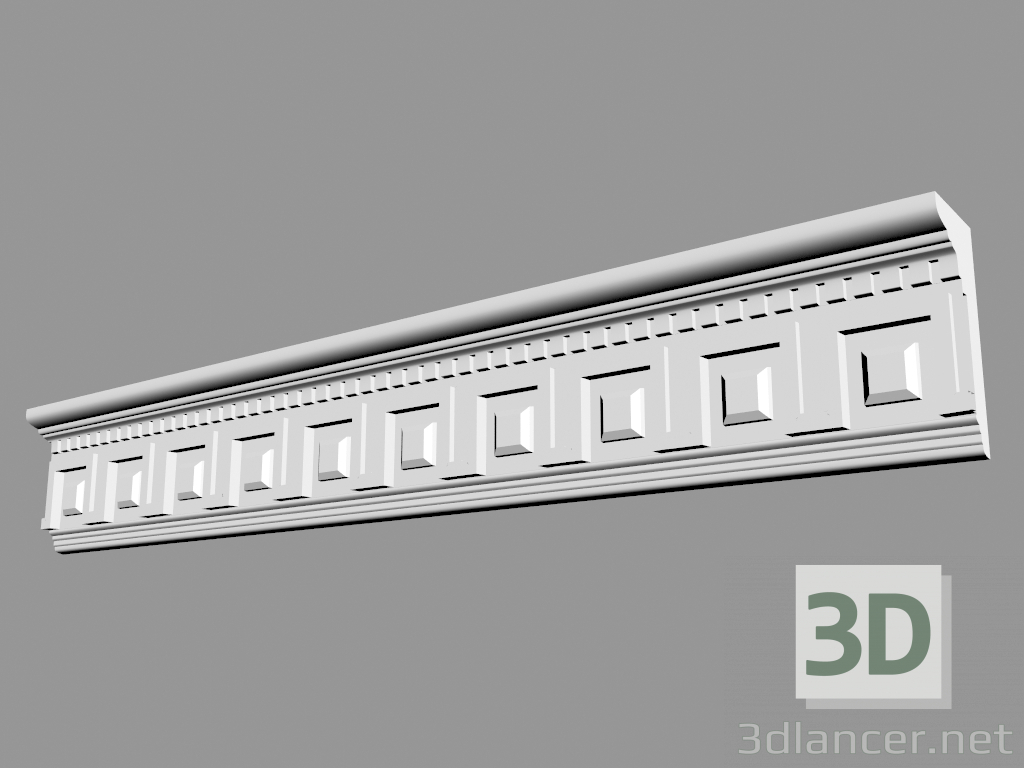 3D Modell Geformtes Gesims (CF8) - Vorschau