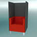 3d model Sillón con divisor, en patas (VL1 HW) - vista previa