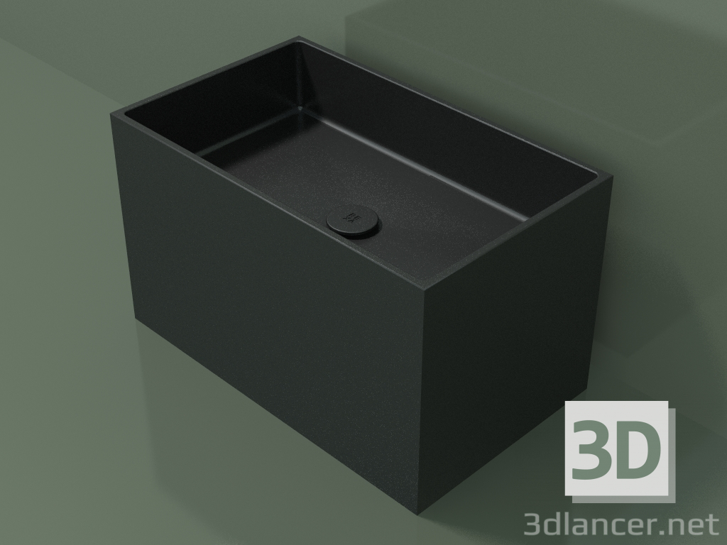 modello 3D Lavabo da appoggio (01UN32101, Deep Nocturne C38, L 60, P 36, H 36 cm) - anteprima