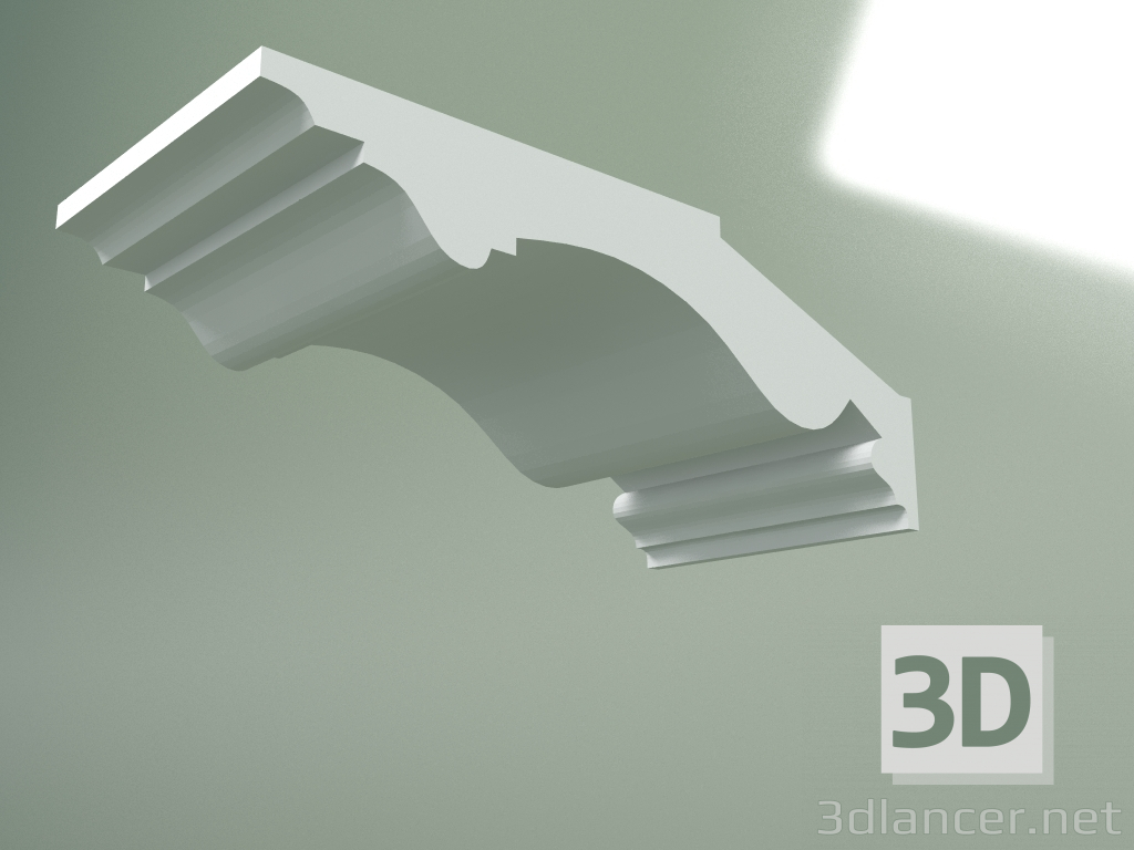 modèle 3D Corniche en plâtre (socle de plafond) KT176 - preview