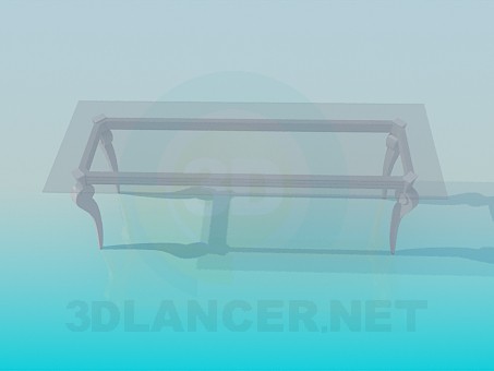 3D Modell Couchtisch aus Glas - Vorschau