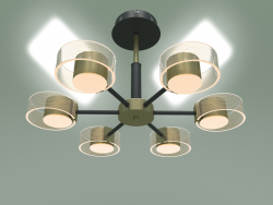 Decken-LED-Kronleuchter Jet 90244-6 (schwarz-gold)