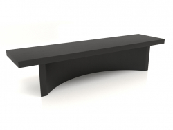 Banc BK (1600x400x350, bois noir)