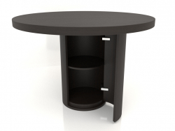 Mesa de comedor (abierta) DT 011 (D=1100x750, madera marrón oscuro)