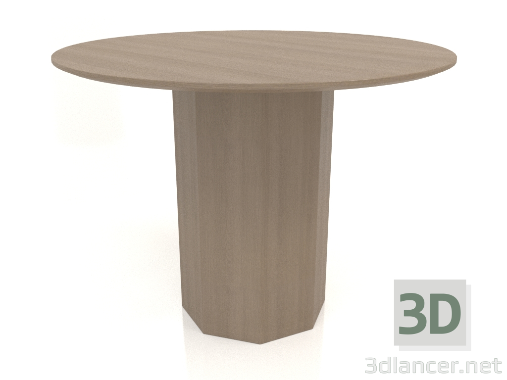 modello 3D Tavolo da pranzo DT 11 (P=1000x750, grigio legno) - anteprima