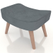 modèle 3D Ottoman Hygge (graphite) - preview