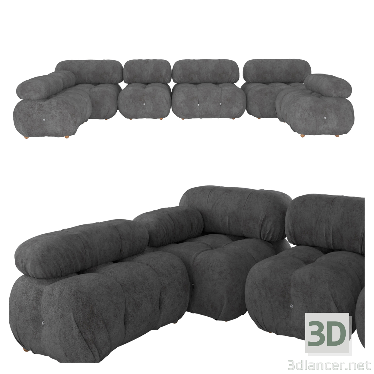 Sofa 3D-Modell kaufen - Rendern