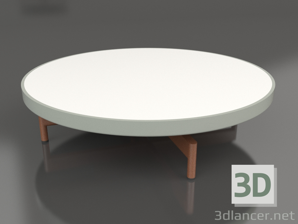 3d модель Стол журнальный круглый Ø90x22 (Cement grey, DEKTON Zenith) – превью