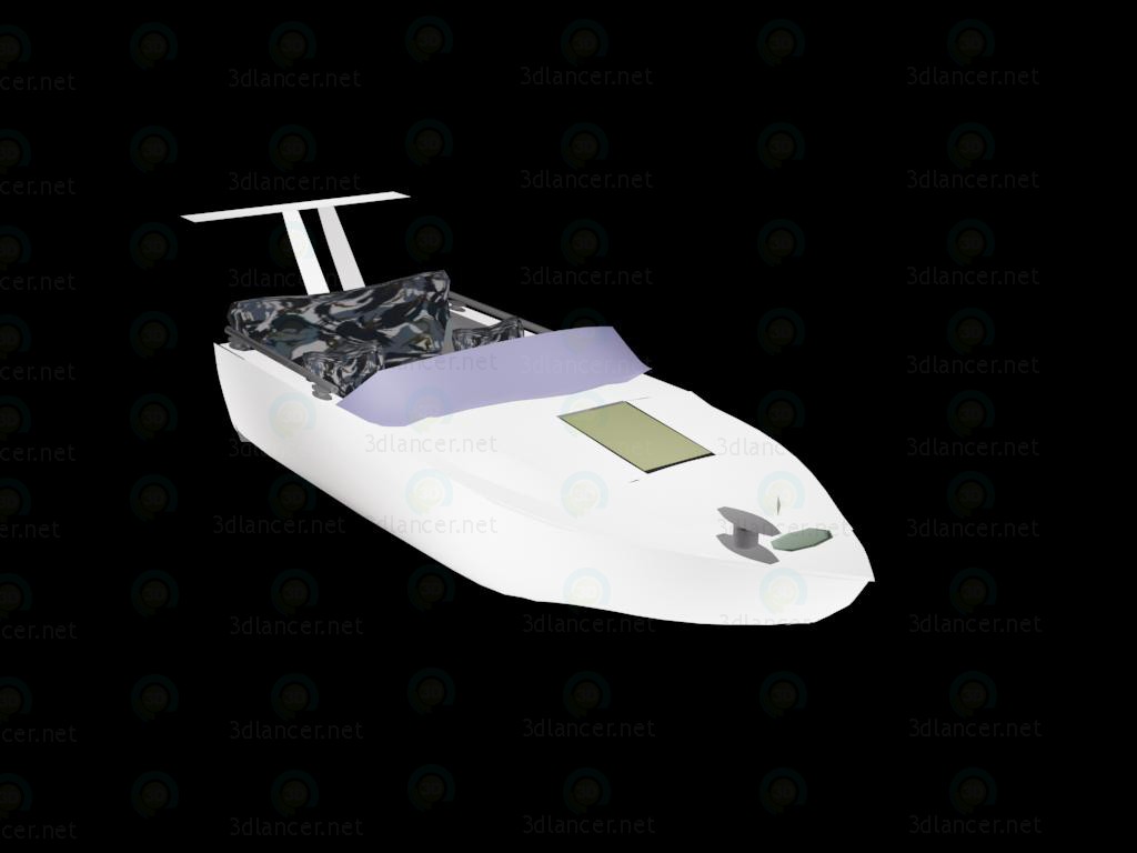 modèle 3D Bateau à moteur - preview