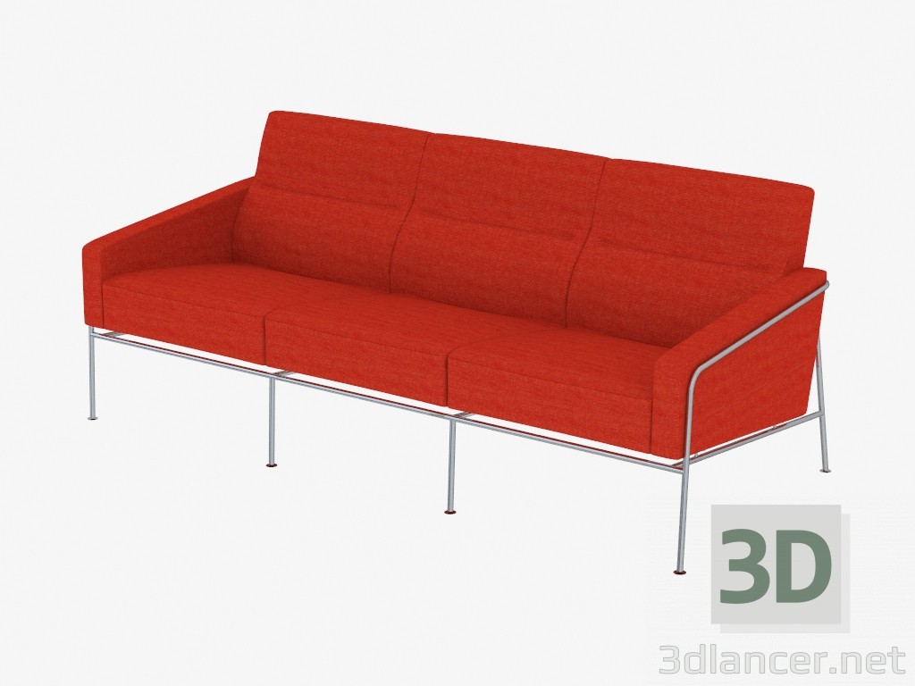 Modelo 3d Sofá-cama duplo - preview