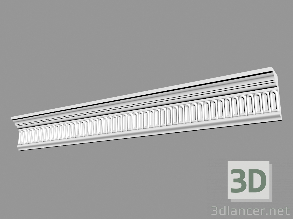 Modelo 3d Cornija moldada (CF9) - preview